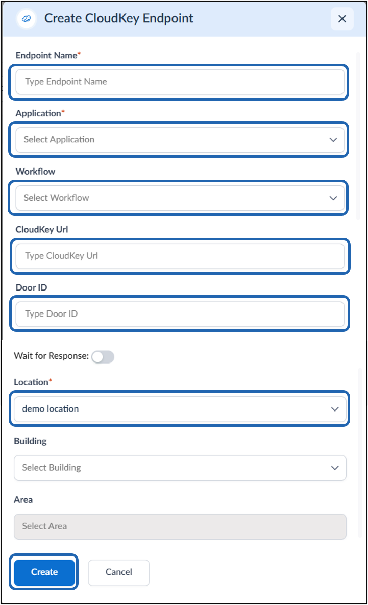 How to create a CloudKey endpoint - screenshot 4