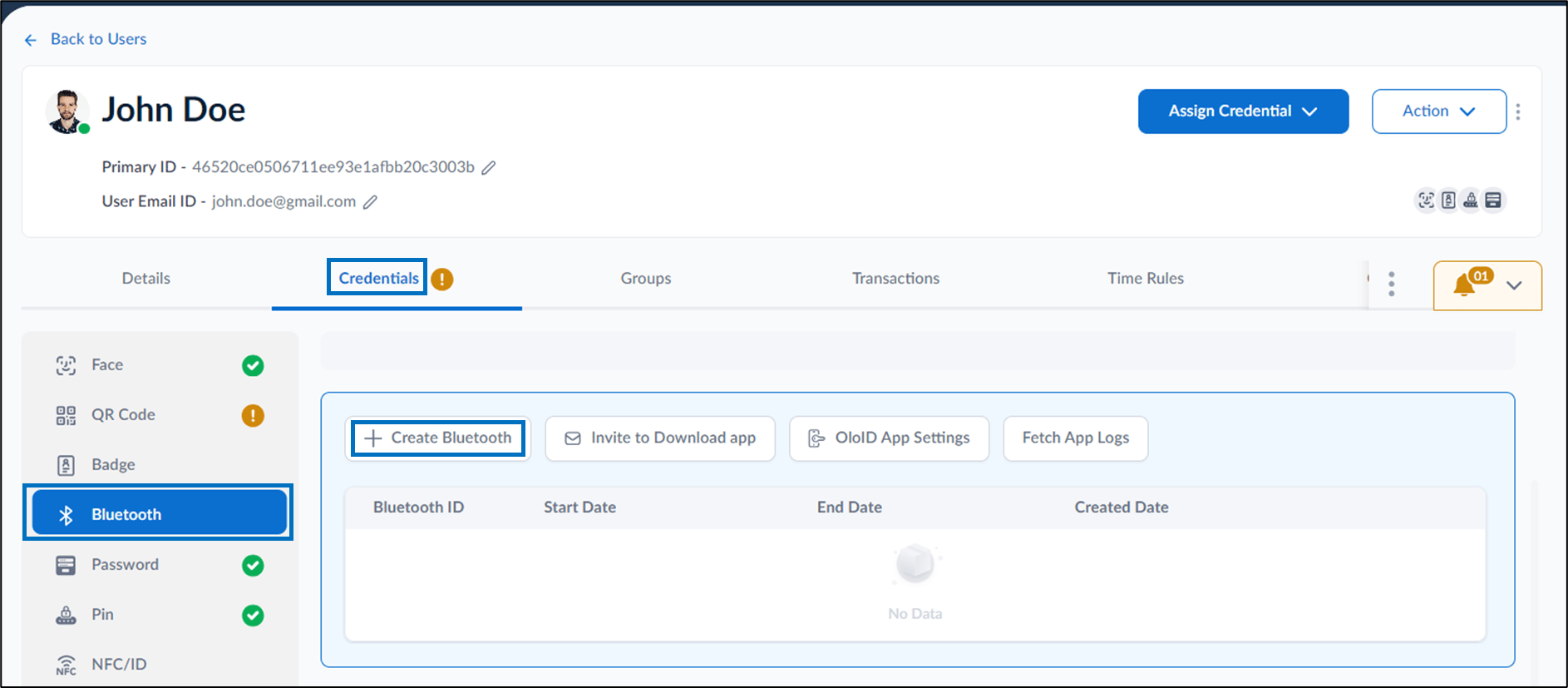 How to add Bluetooth as credential to... - screenshot 3