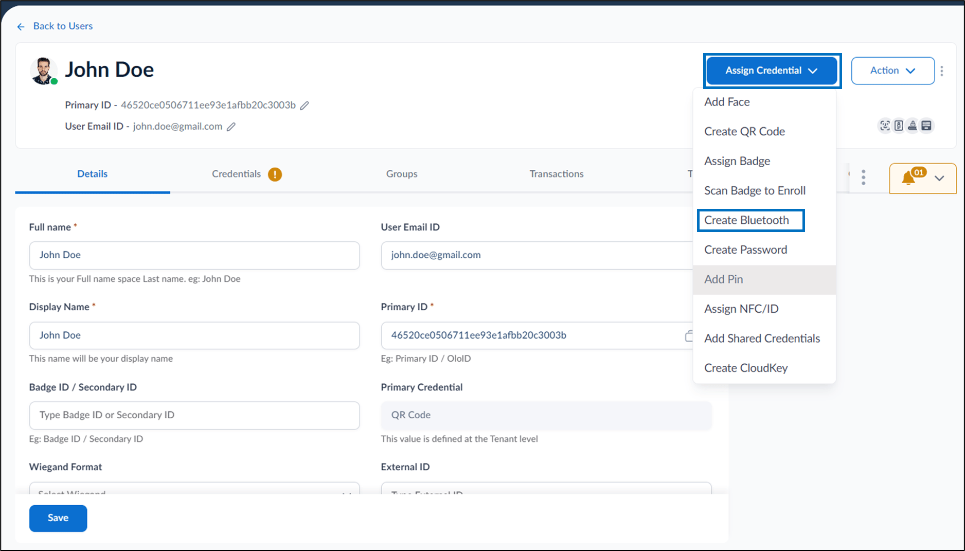 How to add Bluetooth as credential to... - screenshot 4