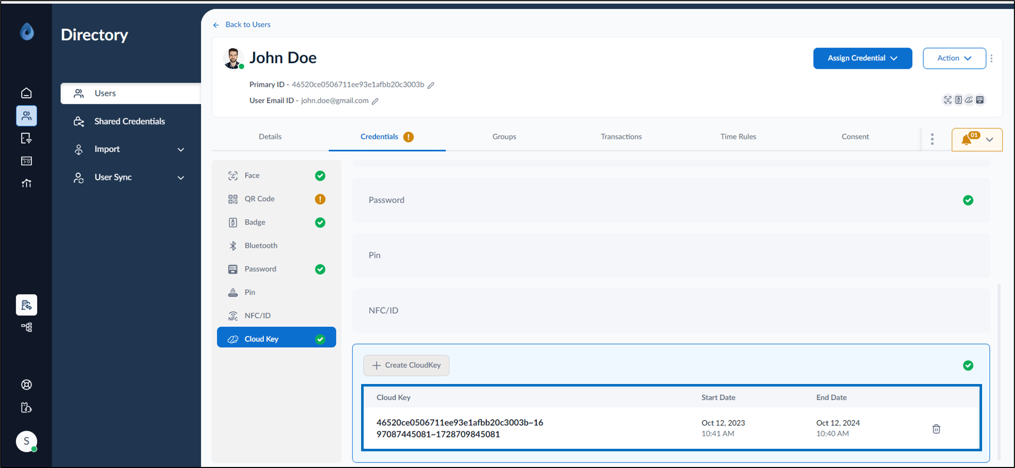 How to add CloudKey as credential to... - screenshot 6