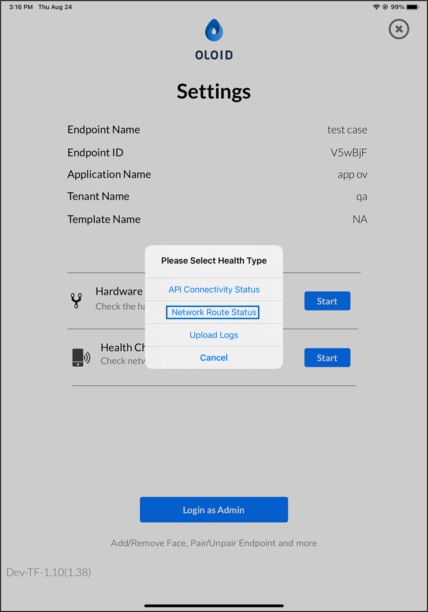 Oloid Connect/Verify: How to test... - screenshot 2