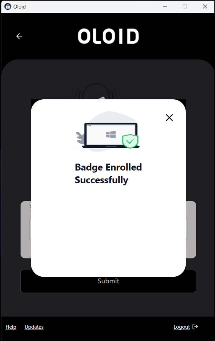 How to enroll badge as credential using... - screenshot 6