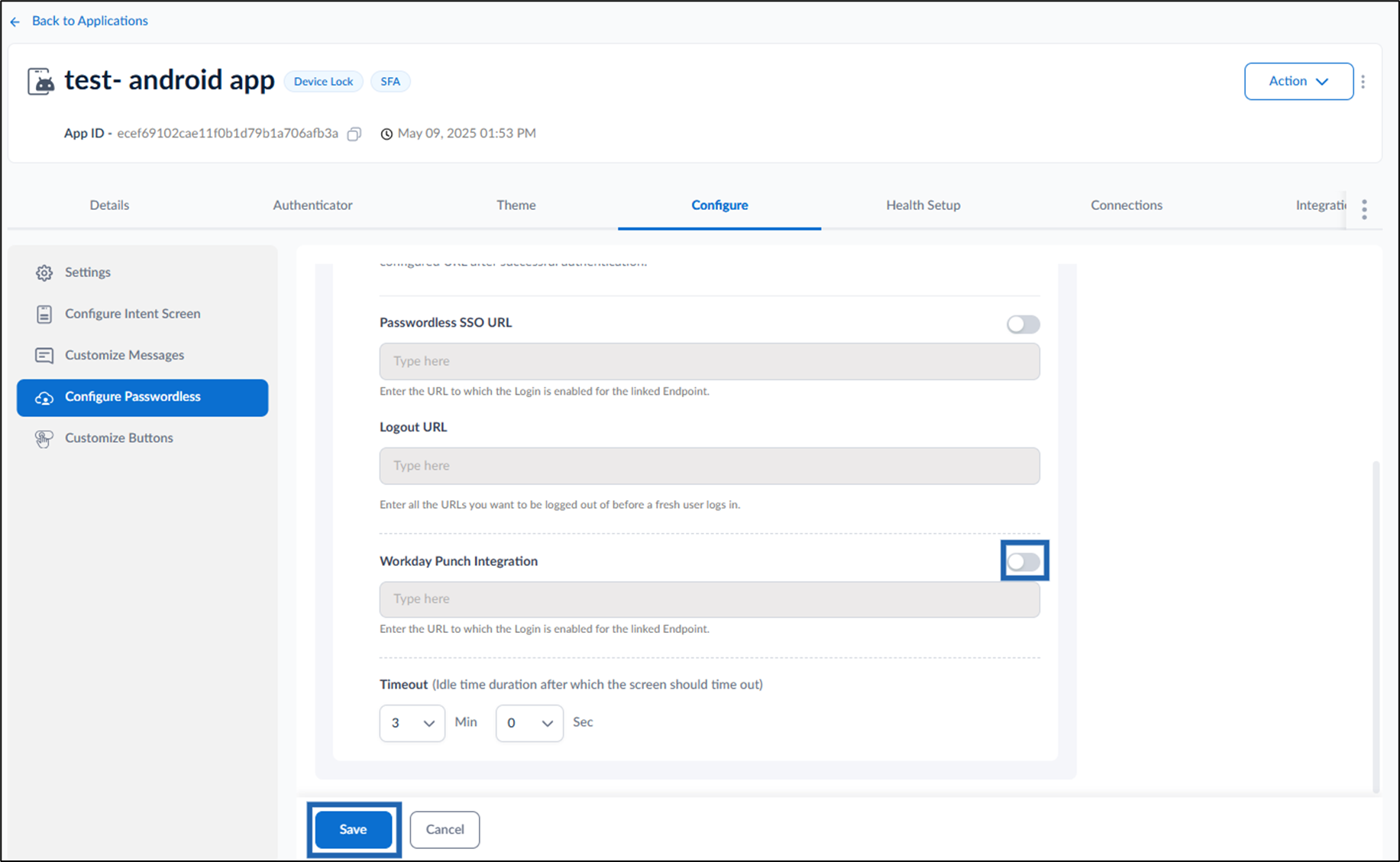 How to enable DeviceLock Workday Punch... - screenshot 4