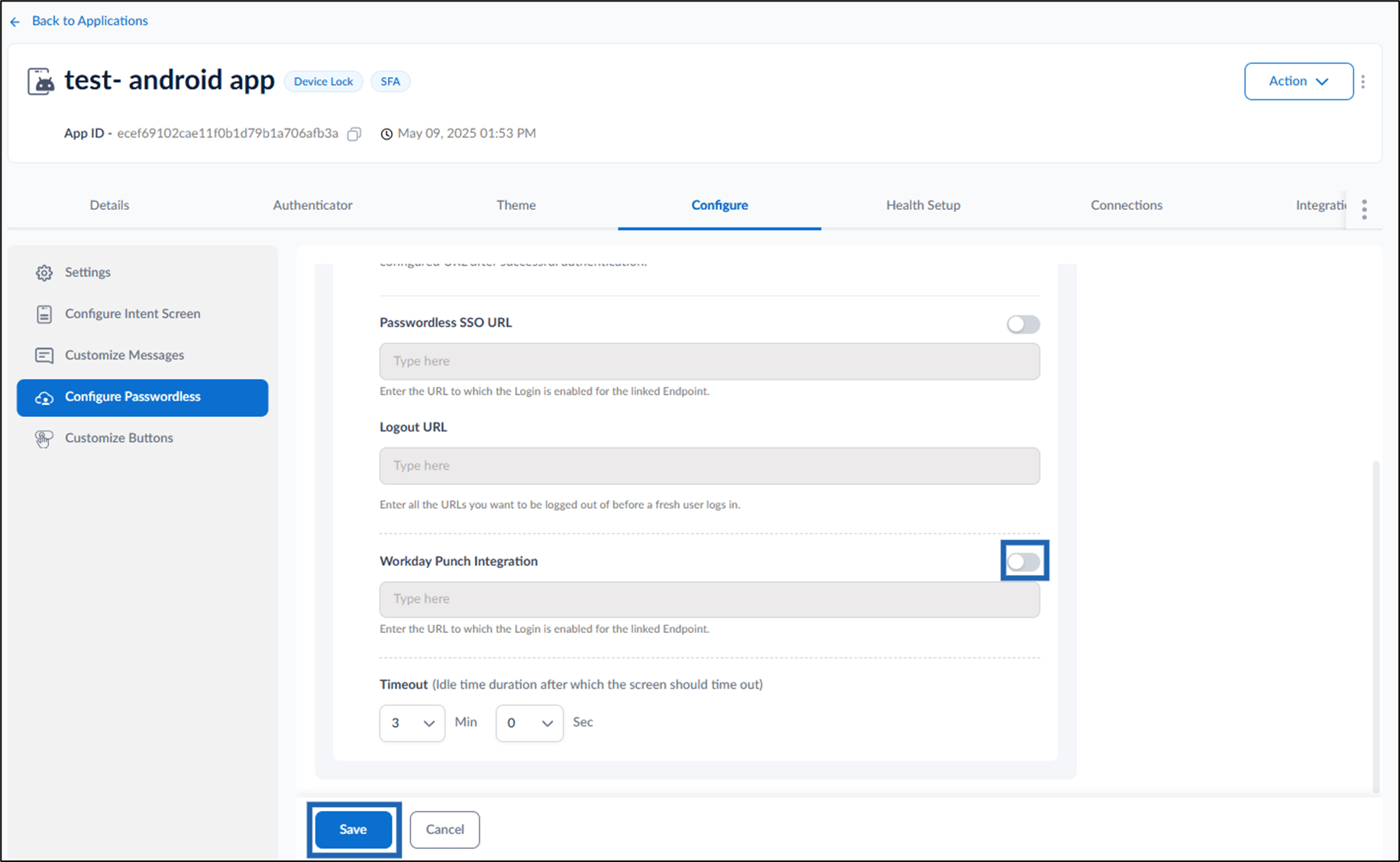 How to enable DeviceLock Workday Punch... - screenshot 4
