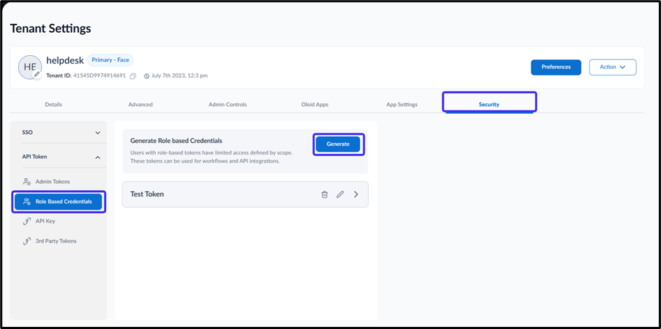 How to generate Role based Credential... - screenshot 3