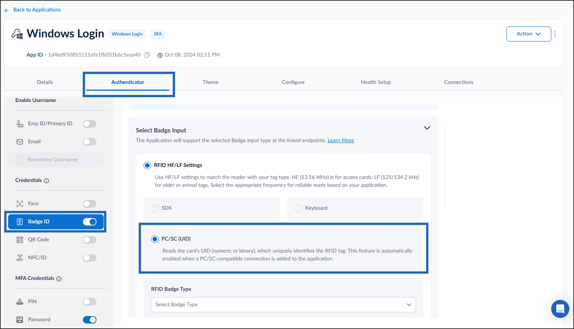 How to configure PC/SC Badge... - screenshot 5