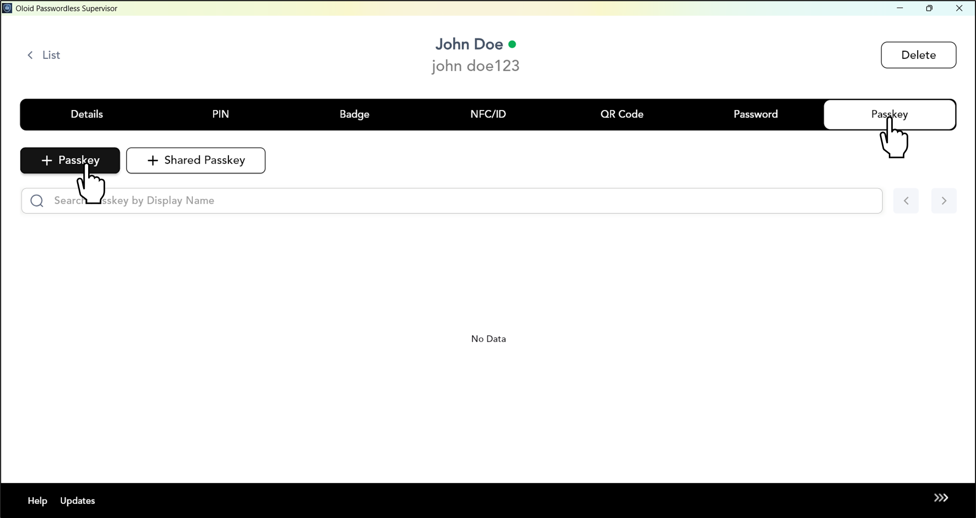 Supervisor App: Assign Passkey - screenshot 3