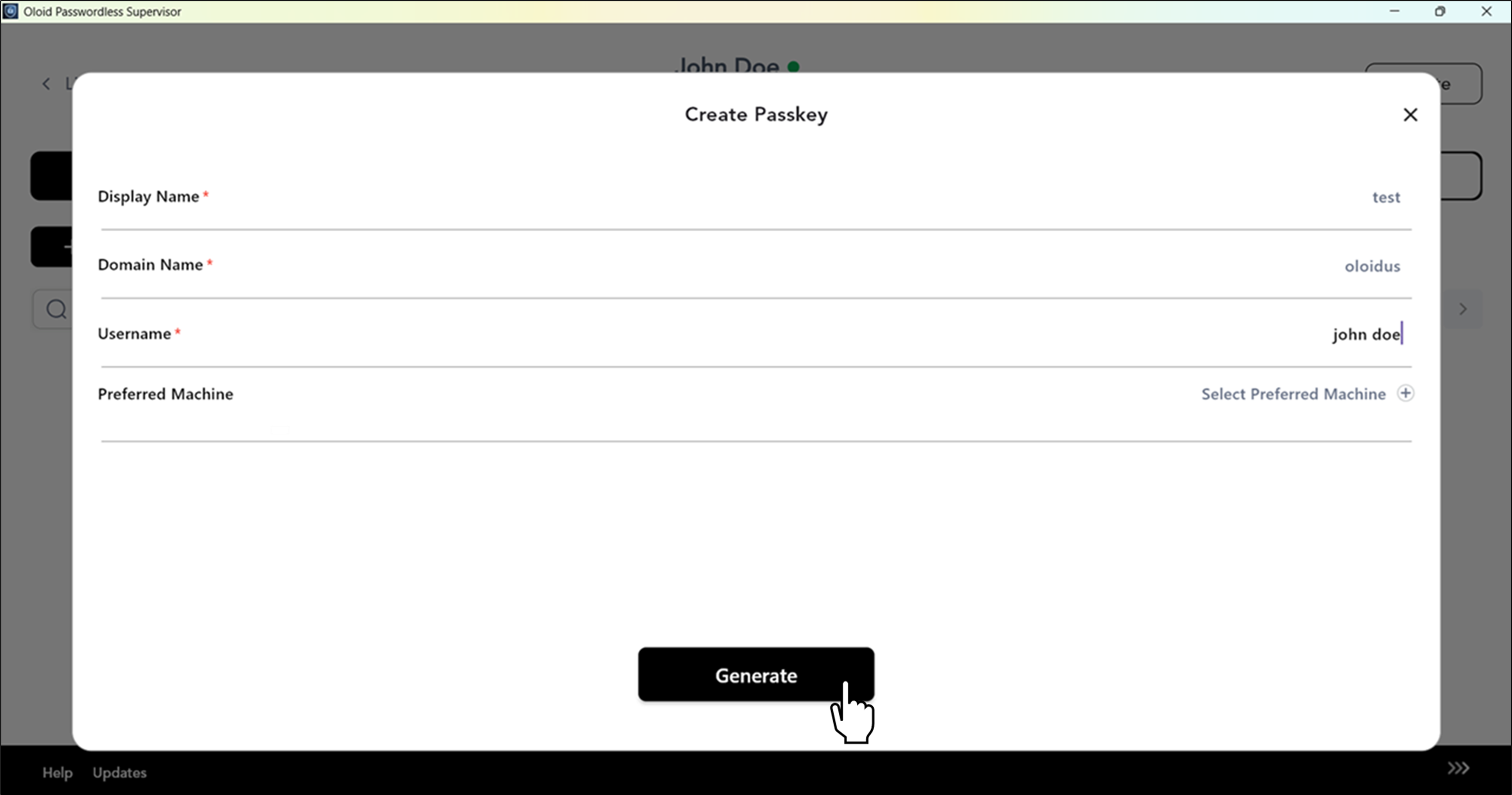 Supervisor App: Assign Passkey - screenshot 4