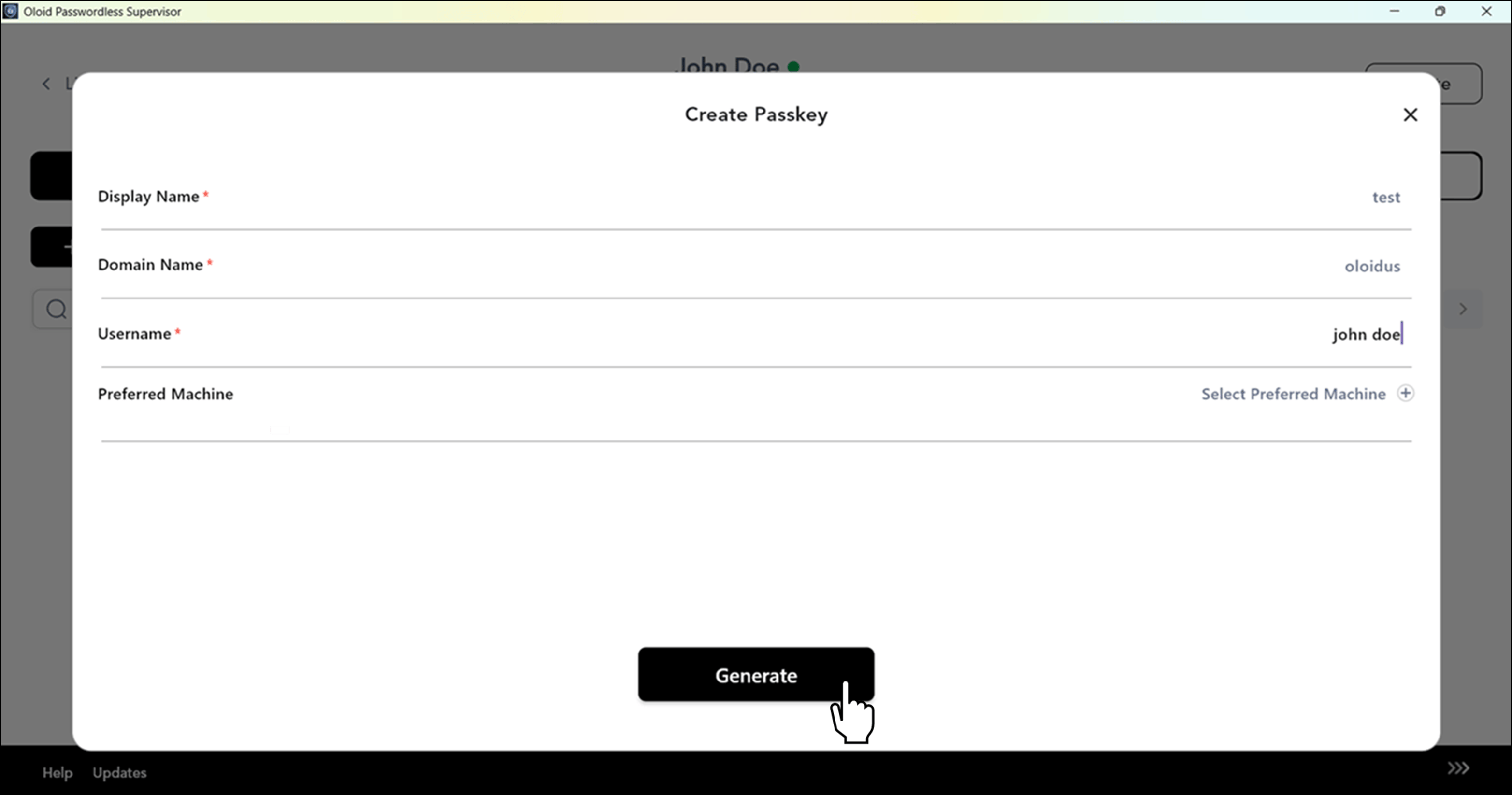 Supervisor App: Assign Passkey - screenshot 4