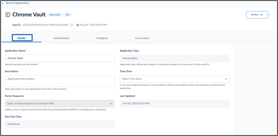 How to edit Details tab in Chrome Vault... - screenshot 2