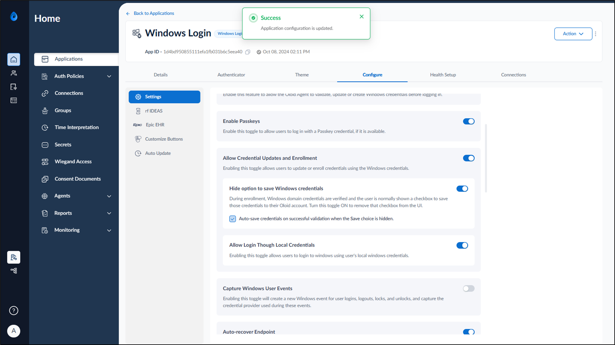 How to enable Credential Updates and... - screenshot 5