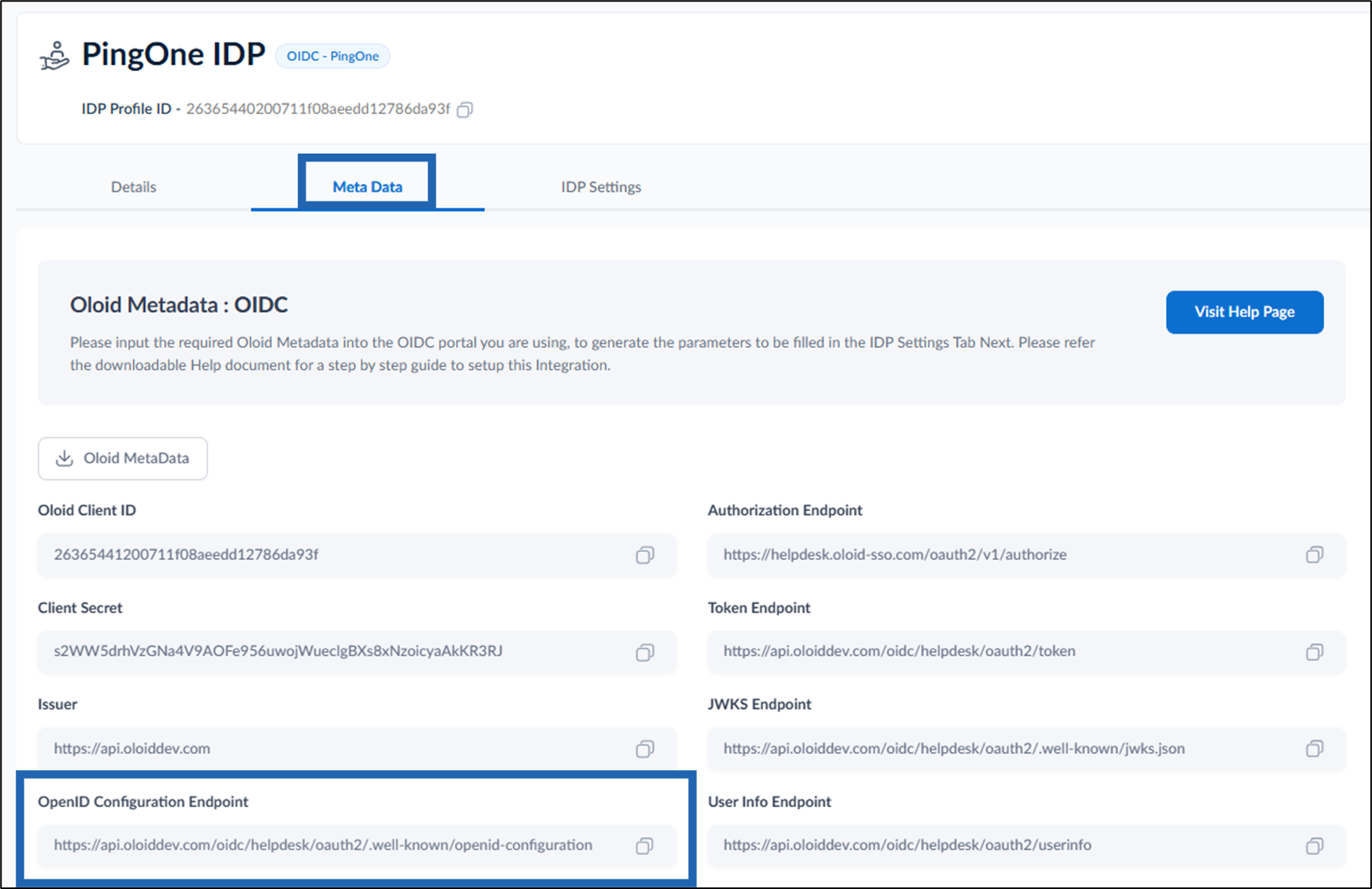 Integrating Oloid tenant to your... - screenshot 9