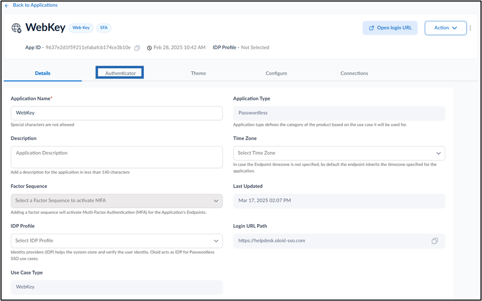 How to edit Authenticator tab in WebKey... - screenshot 2