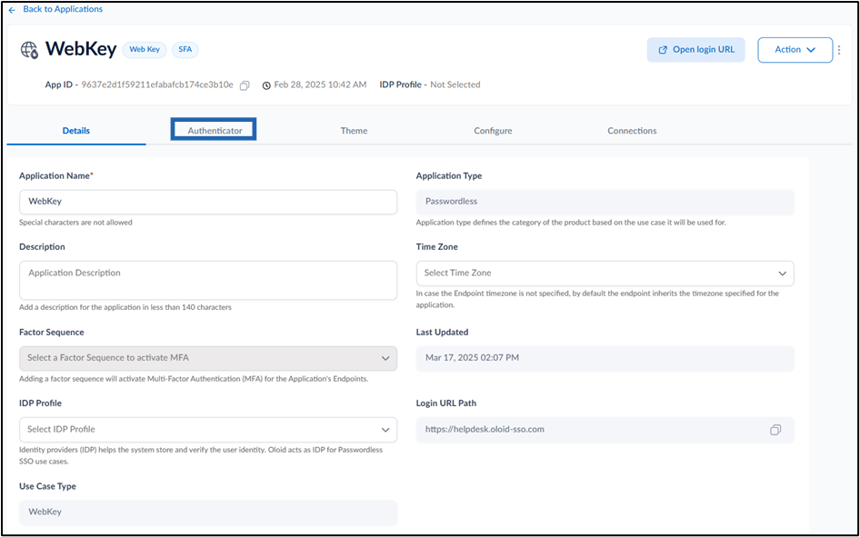 How to edit Authenticator tab in WebKey... - screenshot 2