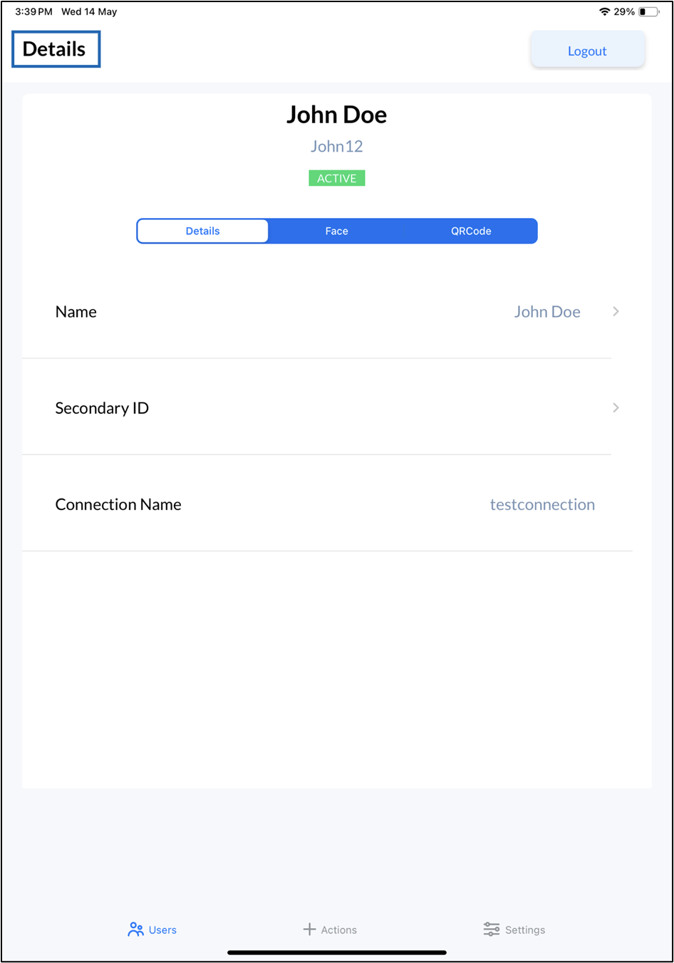 Oloid Verify: Add QR Code - screenshot 2