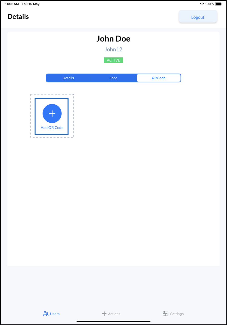 Oloid Verify: Add QR Code - screenshot 3