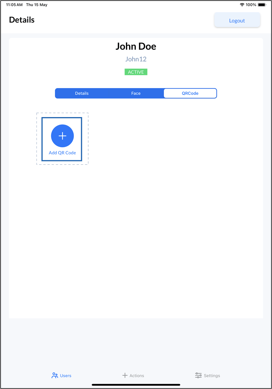 Oloid Verify: Add QR Code - screenshot 3