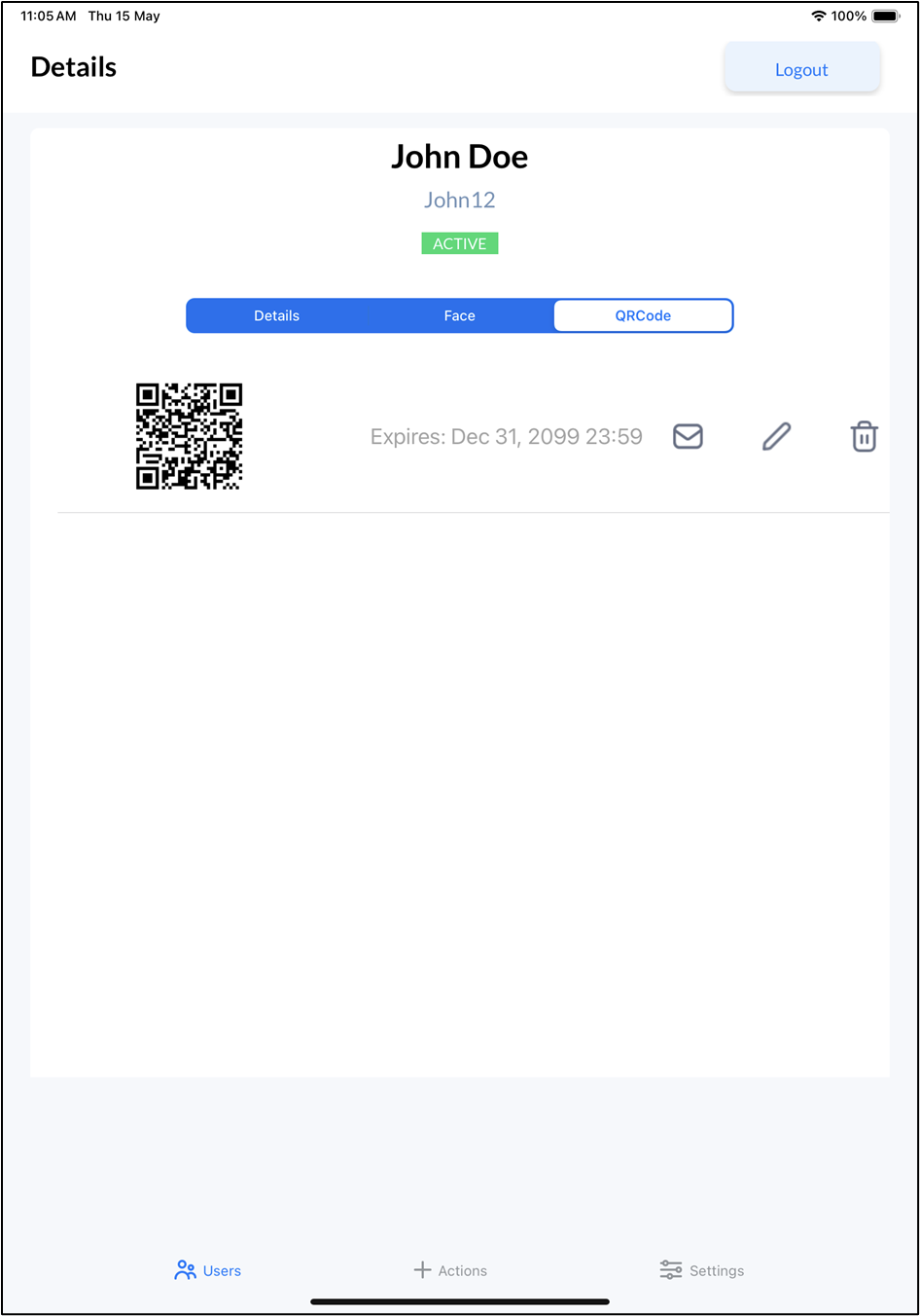 Oloid Verify: Add QR Code - screenshot 5