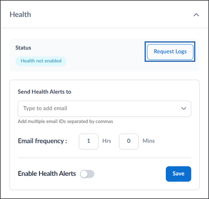 How to extract logs using Oloid Portal - screenshot 3
