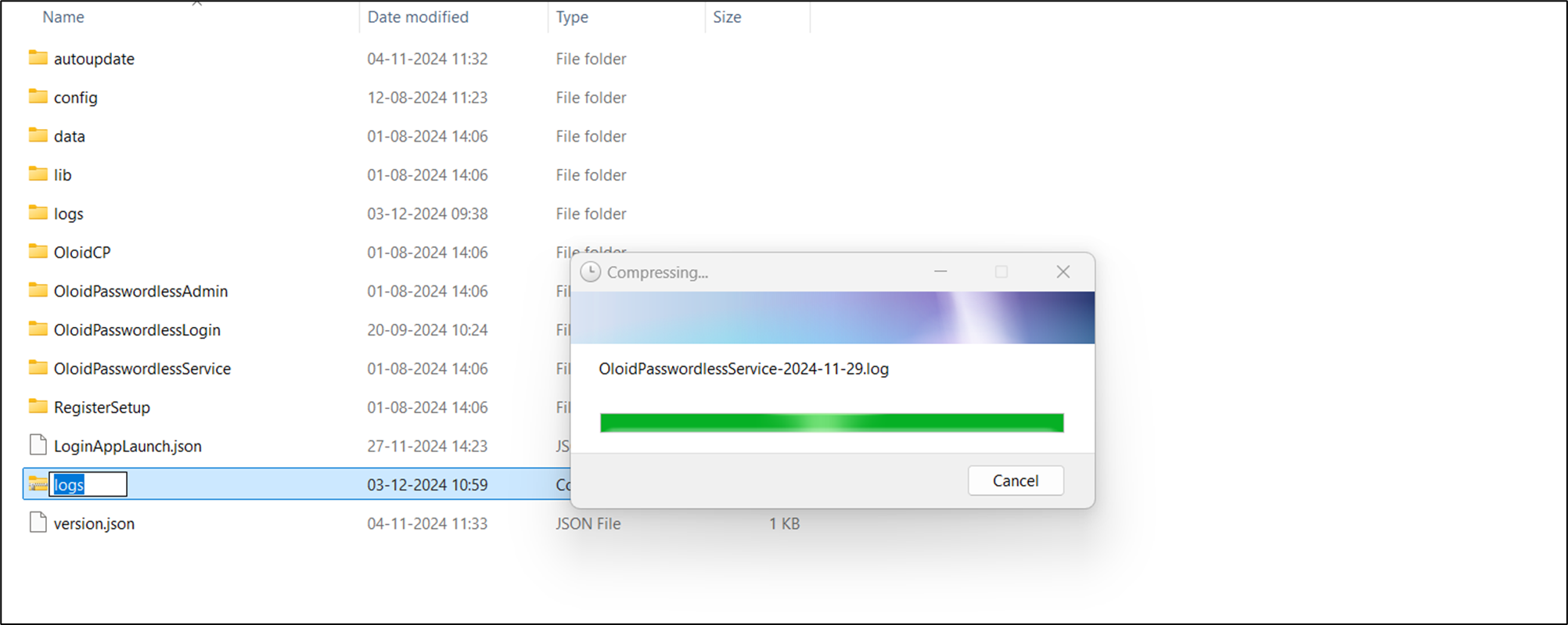 How to extract logs manually - screenshot 4