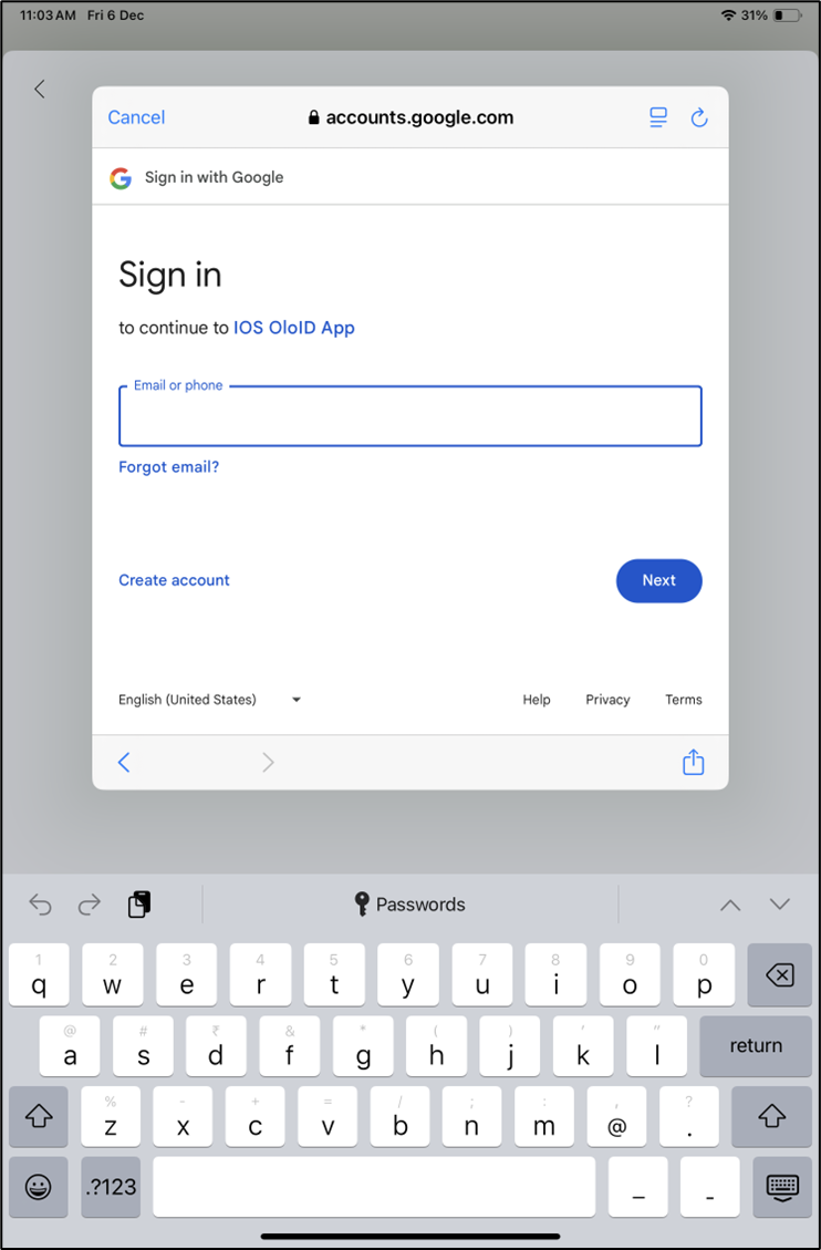 Login using Google SSO - screenshot 4