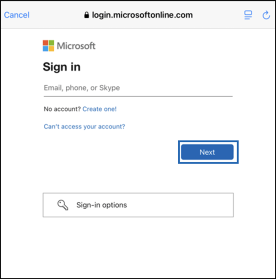 Login using Microsoft SSO - screenshot 5