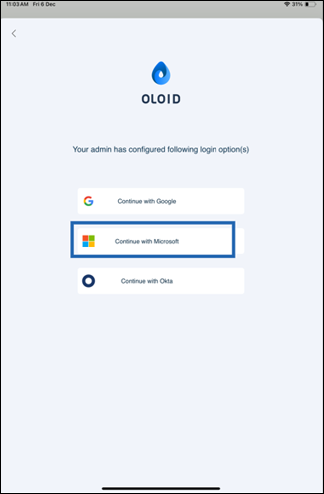 Login using Microsoft SSO - screenshot 3
