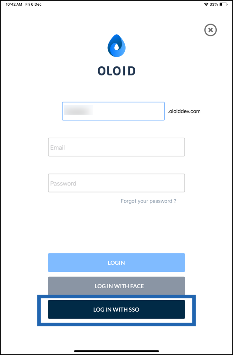 How to login with Okta SSO in Oloid... - screenshot 1
