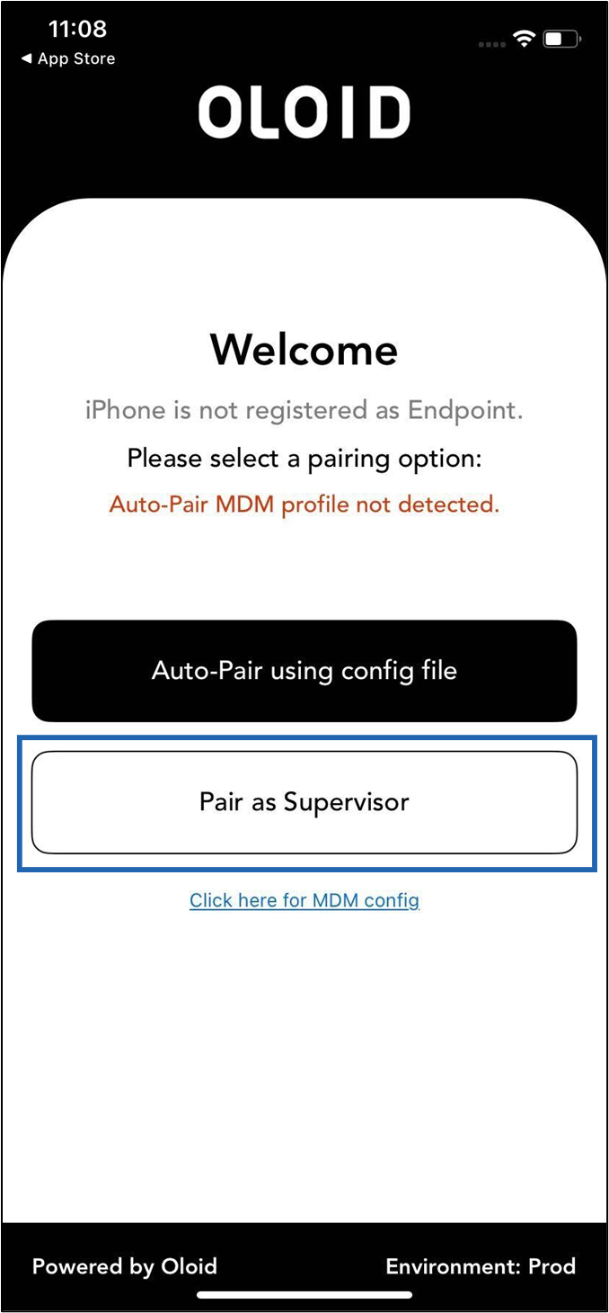 Admin Setup on iPhone - screenshot 2