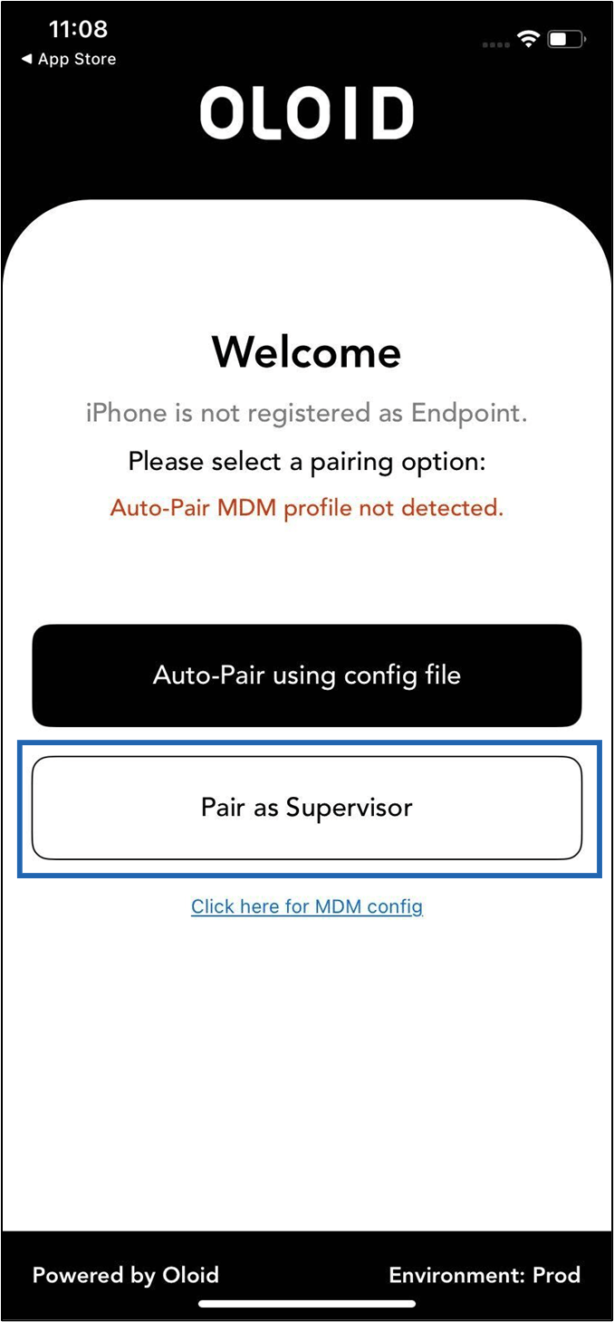 Admin Setup on iPhone - screenshot 2