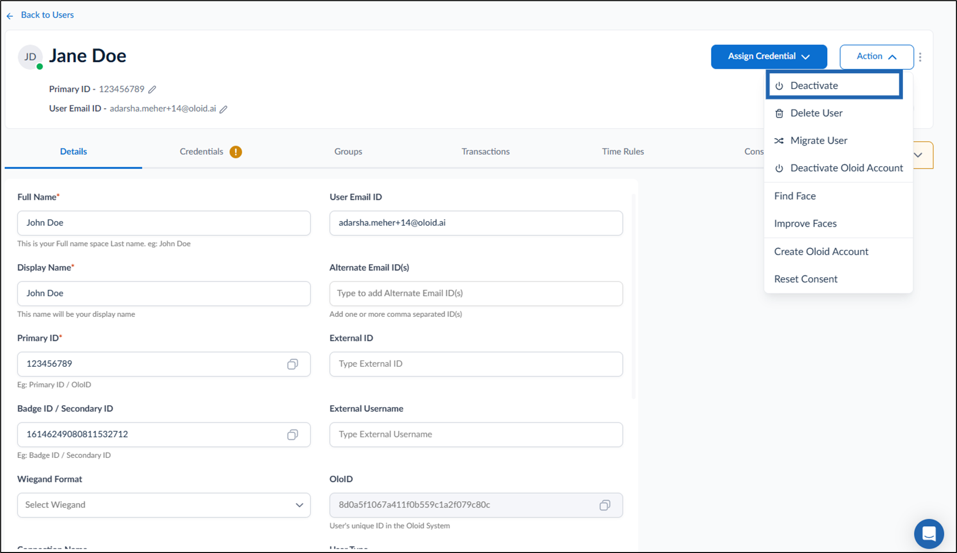 How to Deactivate user(s) for... - screenshot 3