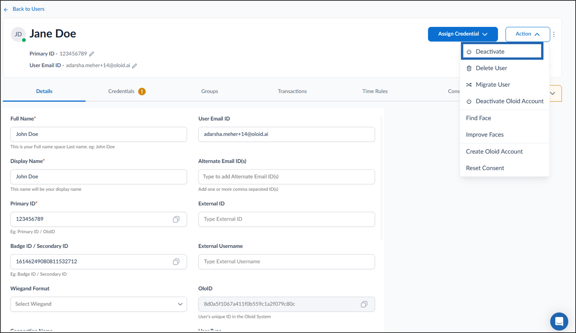 How to Deactivate user(s) for... - screenshot 3
