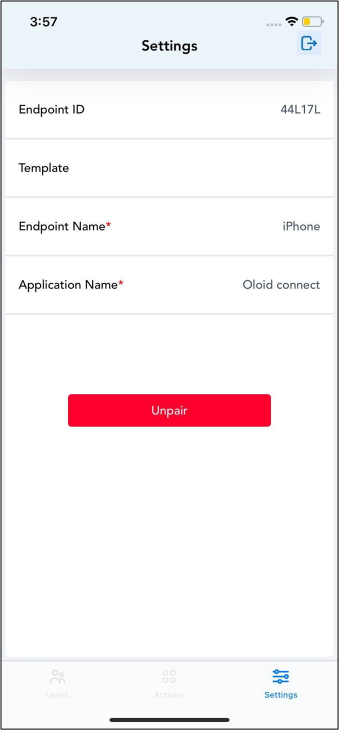 How to pair Oloid Connect endpoint on... - screenshot 5