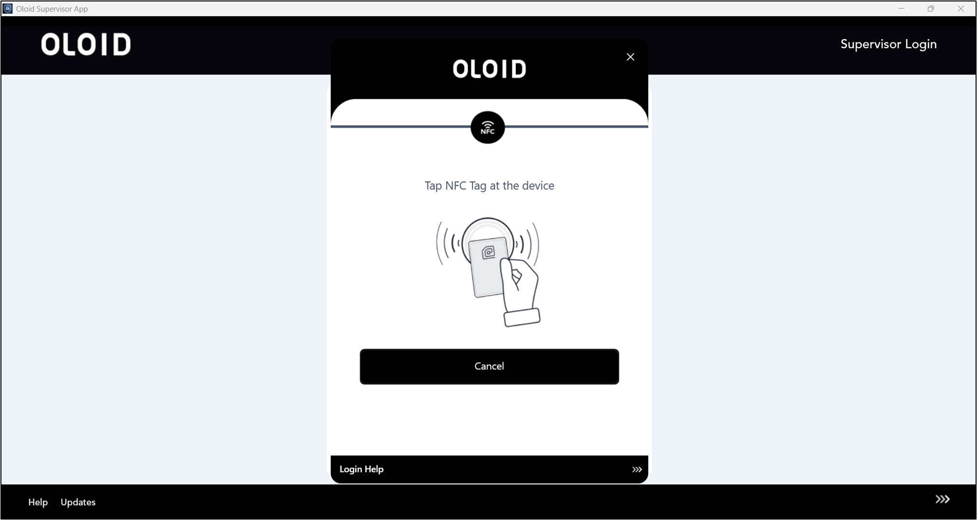 How to Login to Supervisor App using NFC - screenshot 3