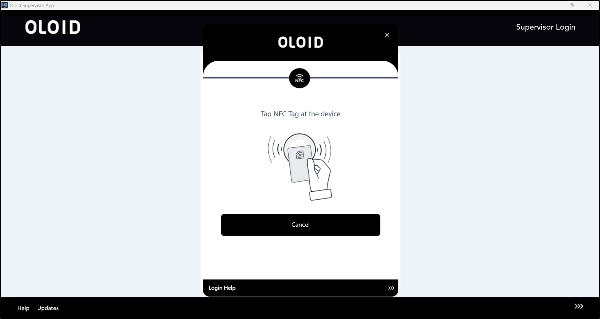 How to Login to Supervisor App using NFC - screenshot 3