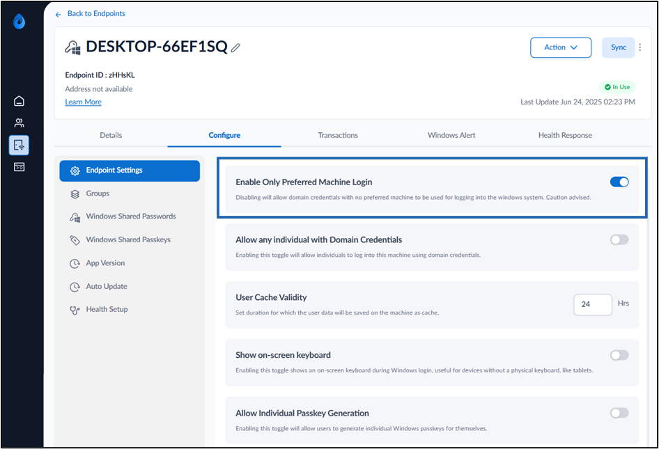 How to enable Preferred Machine Users... - screenshot 5