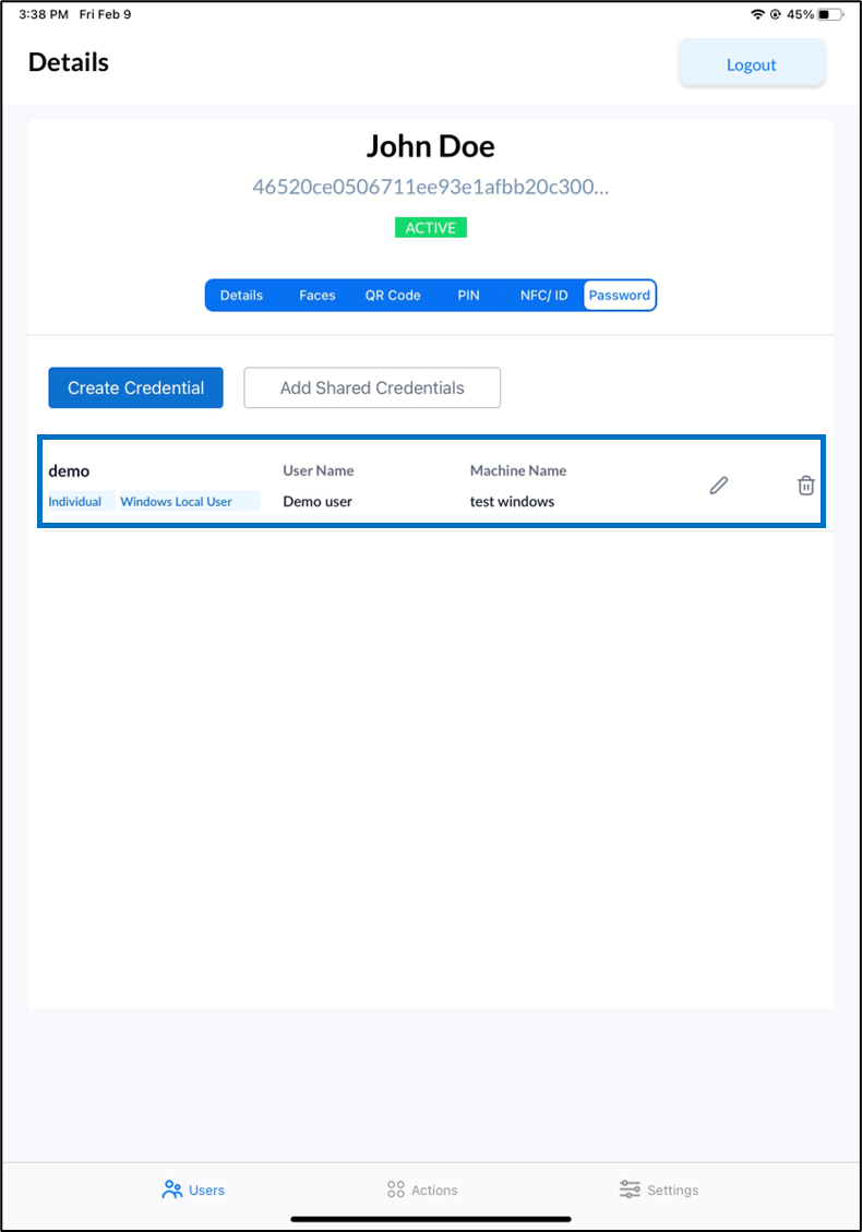 Oloid Verify: Add Password - screenshot 9
