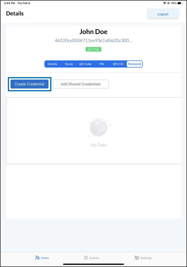 Oloid Verify: Add Password - screenshot 6