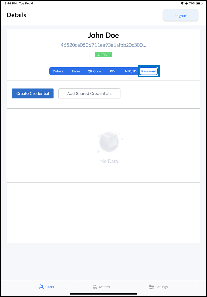 Oloid Verify: Add Password - screenshot 5