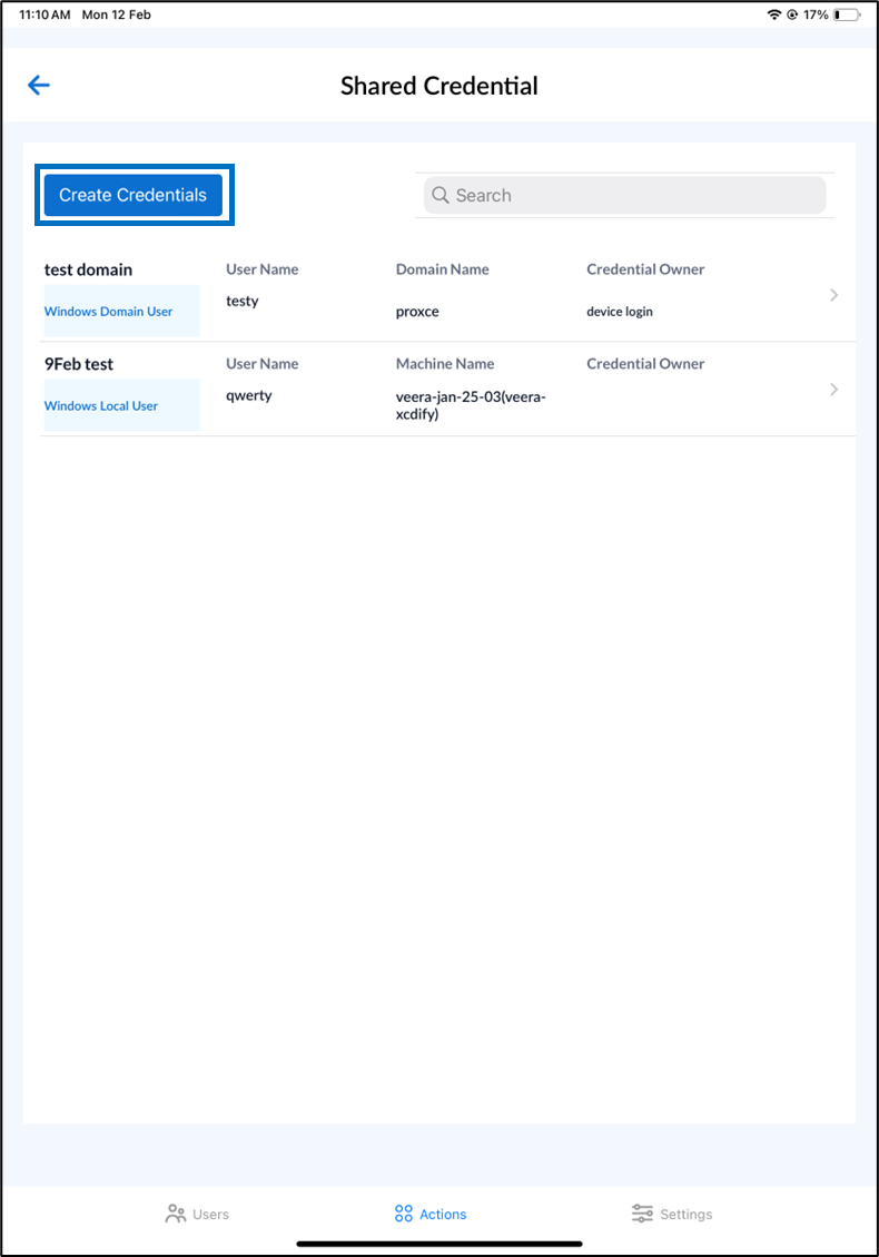 Oloid Verify: Shared Credential - screenshot 4