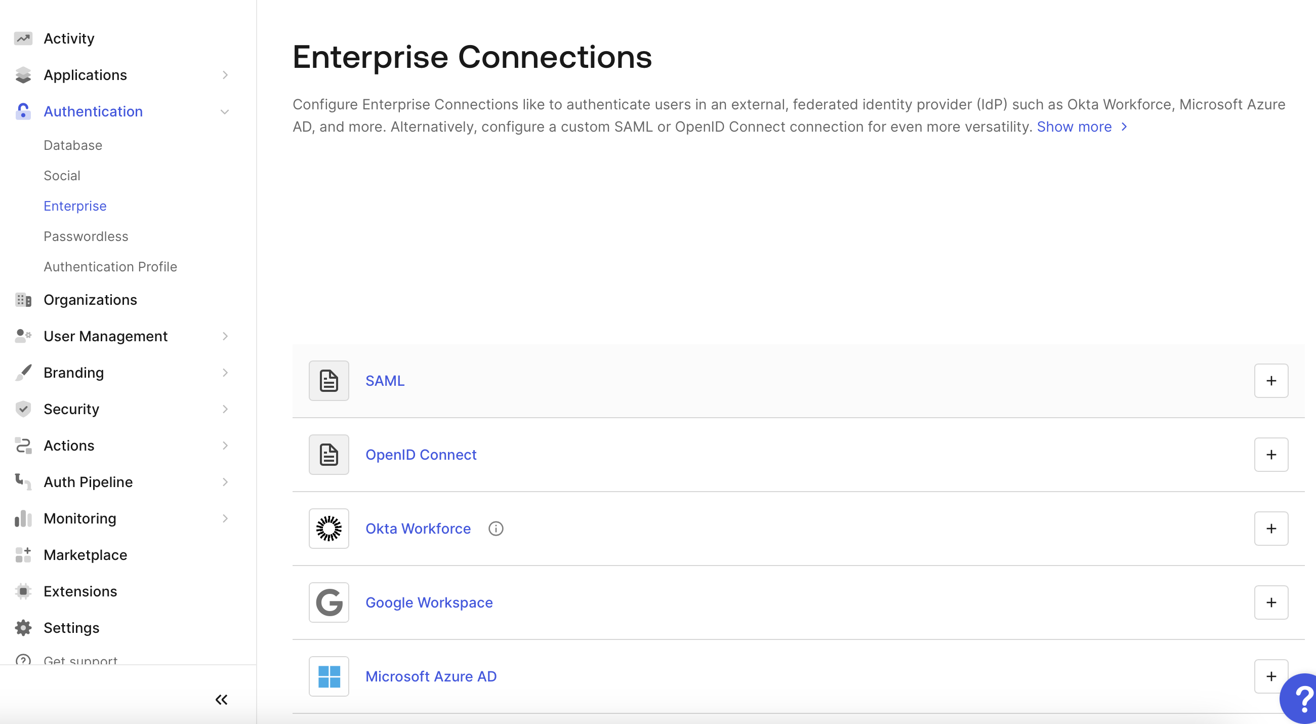 Configure Oloid as OIDC IDP in Auth0 - screenshot 1