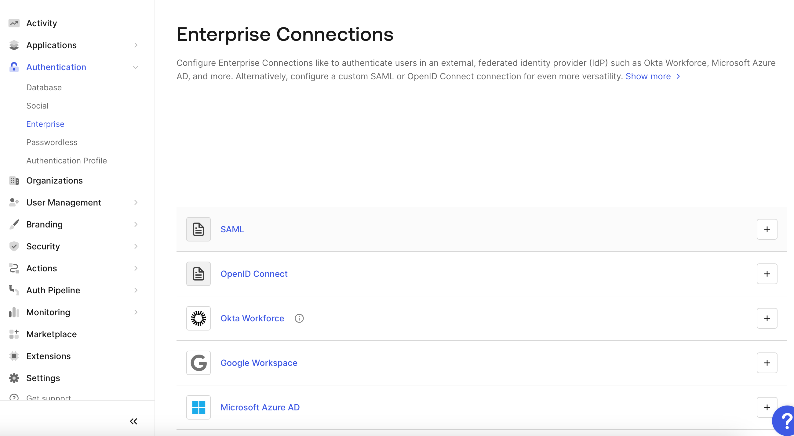 Configure Oloid as OIDC IDP in Auth0 - screenshot 1
