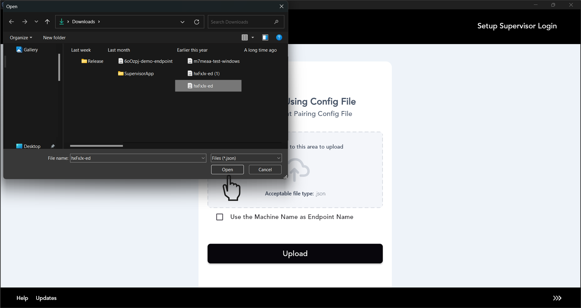 How to pair Supervisor App using Config... - screenshot 3