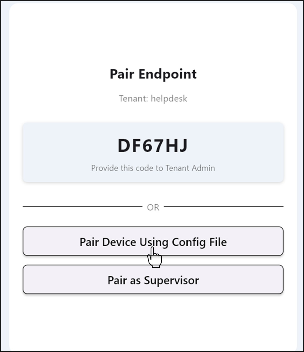 How to pair Supervisor App using Config... - screenshot 2