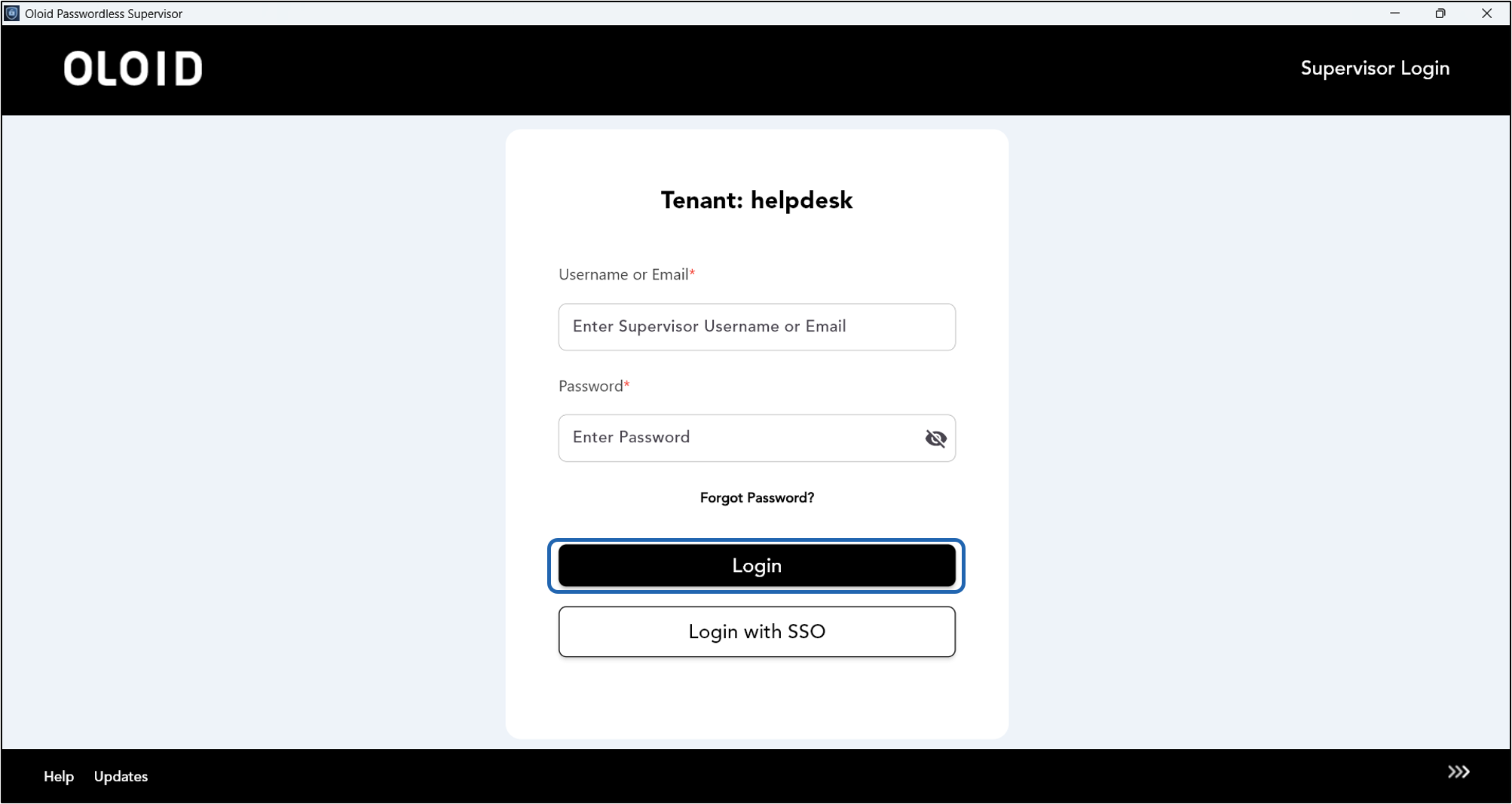 How to log in to Supervisor App - screenshot 2