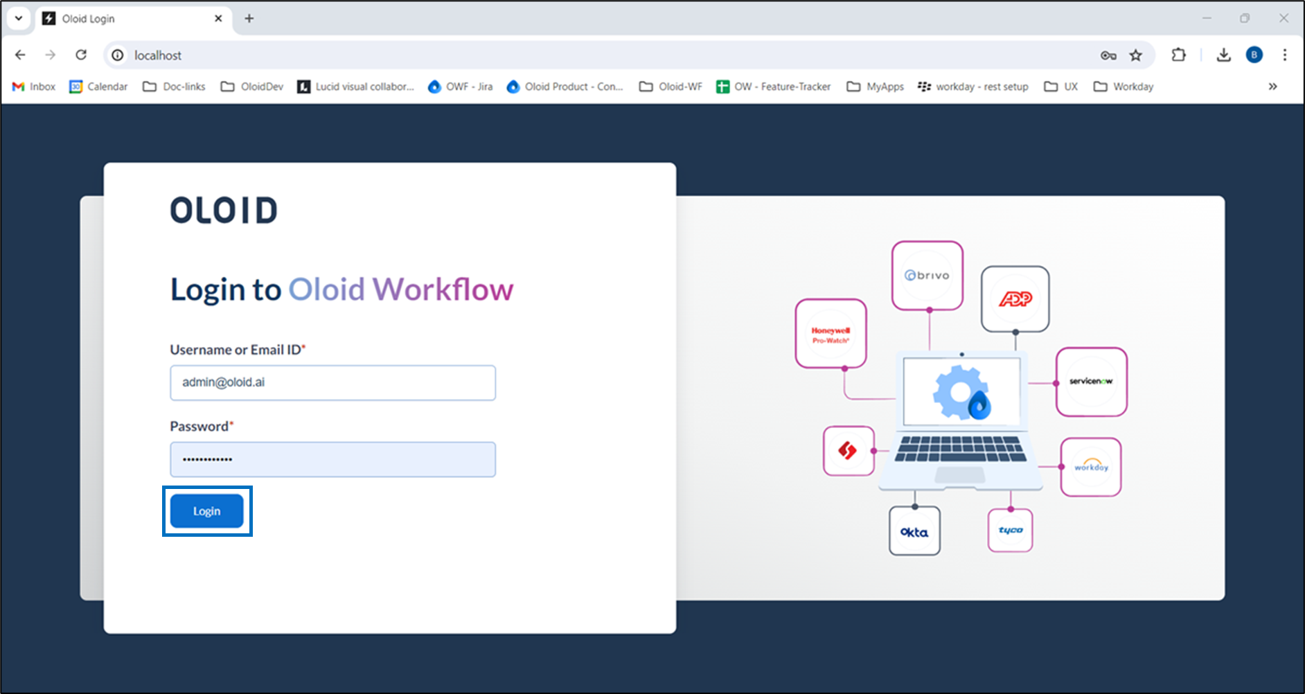 How to pair Oloid Workflow instance... - screenshot 1