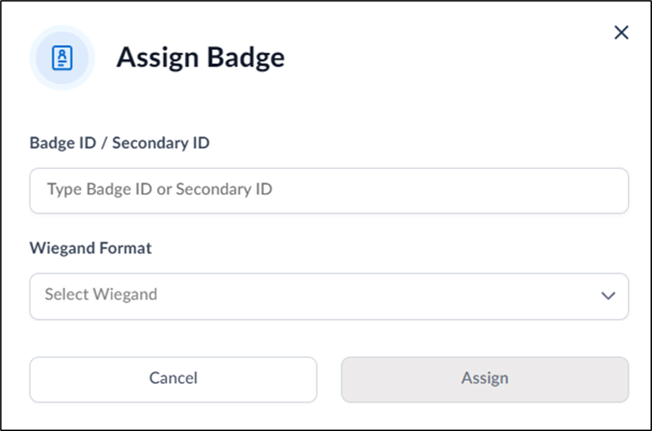 How to assign Badge ID as credential to... - screenshot 2