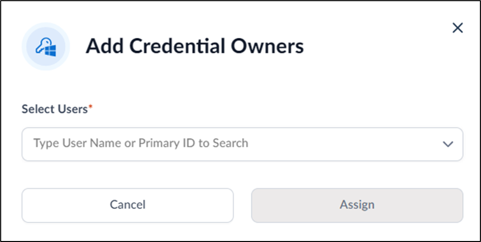 How to add credential owners - screenshot 2