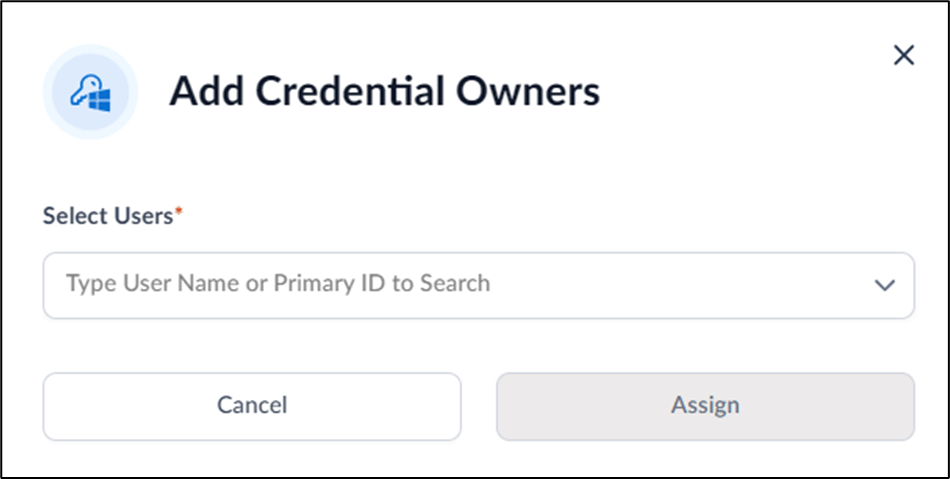 How to add credential owners - screenshot 2
