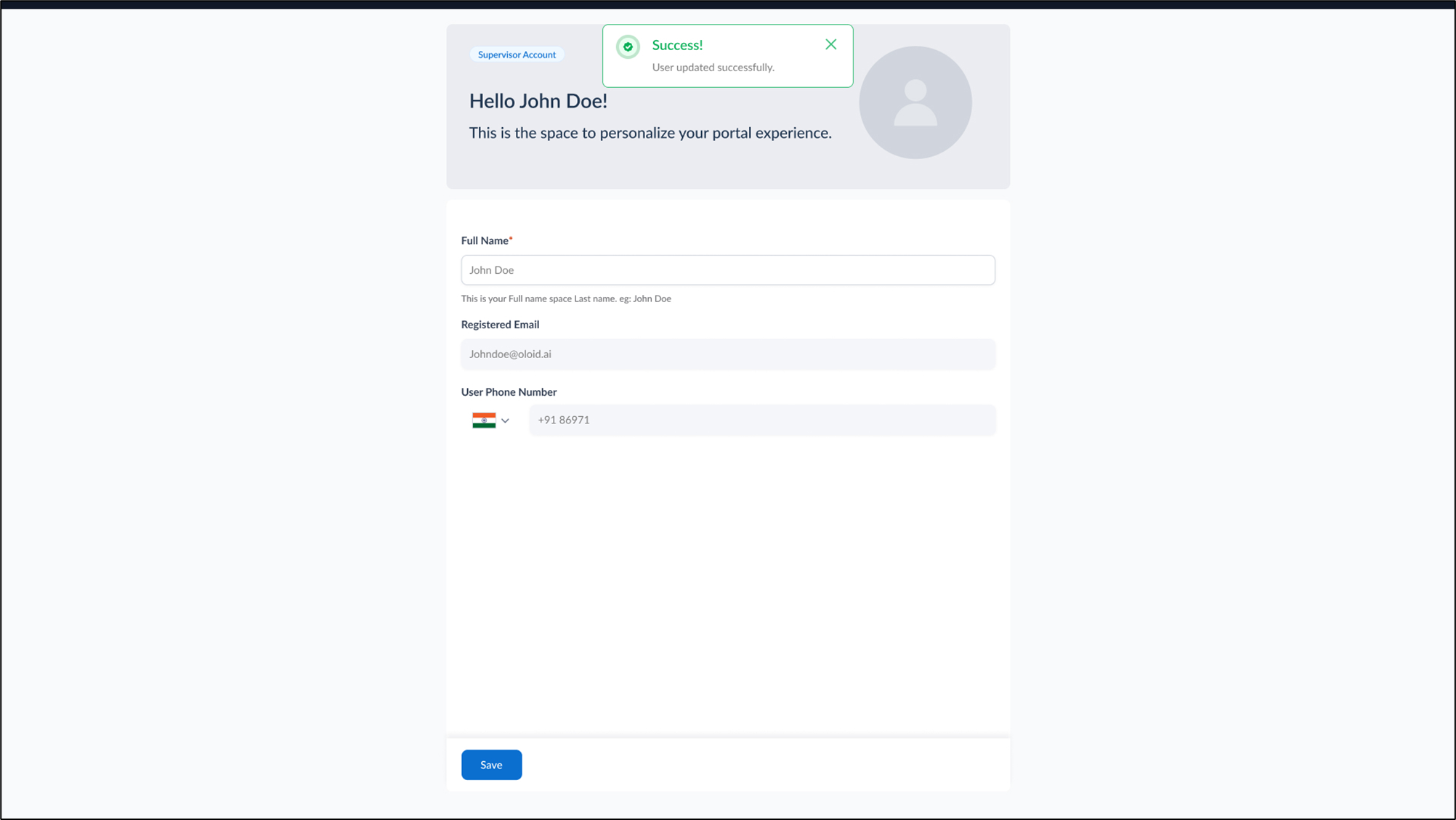 How to edit Supervisor Profile - screenshot 3